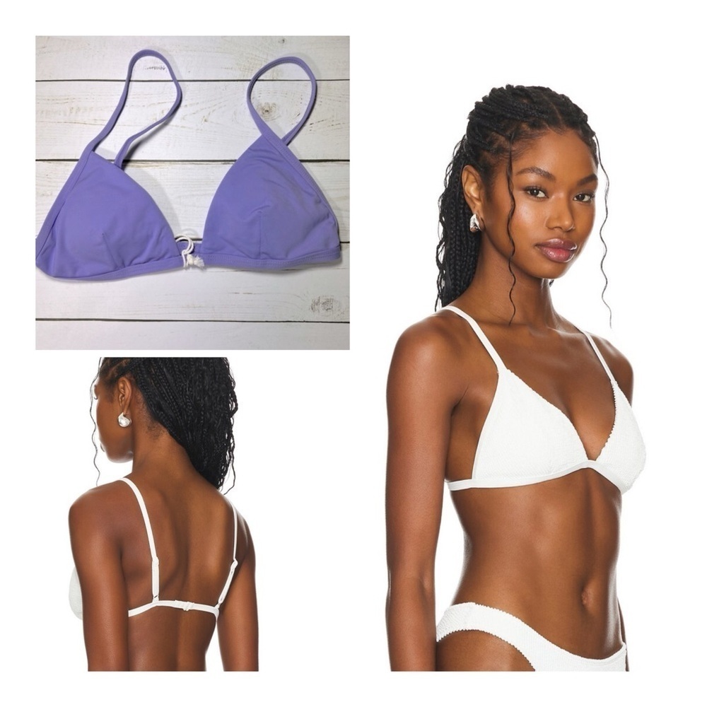 Good American | Perfect Fit Bikini Top In Iris Purple | Small